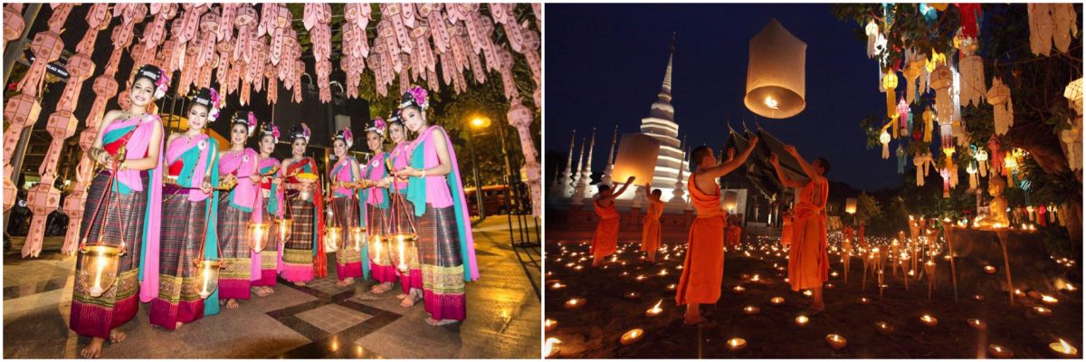 lumineuses à Chiang Mai,