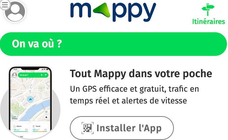 itinéraire Mappy